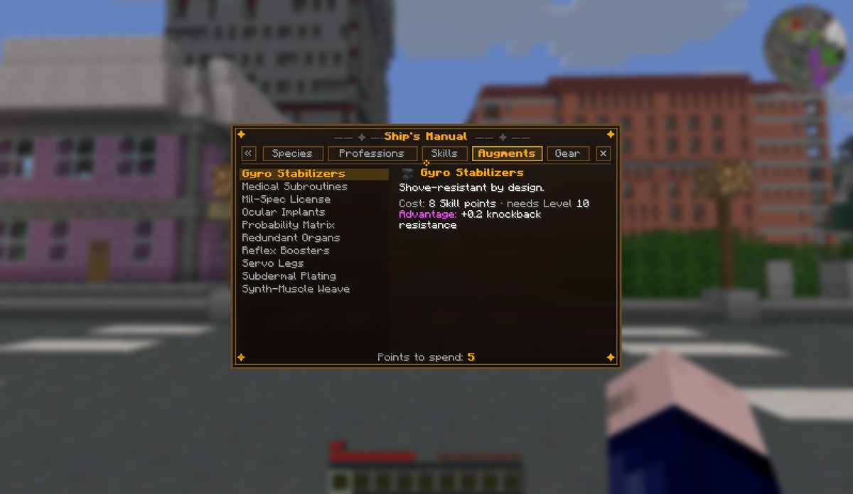 Augments, where the fantasy set has Feats.