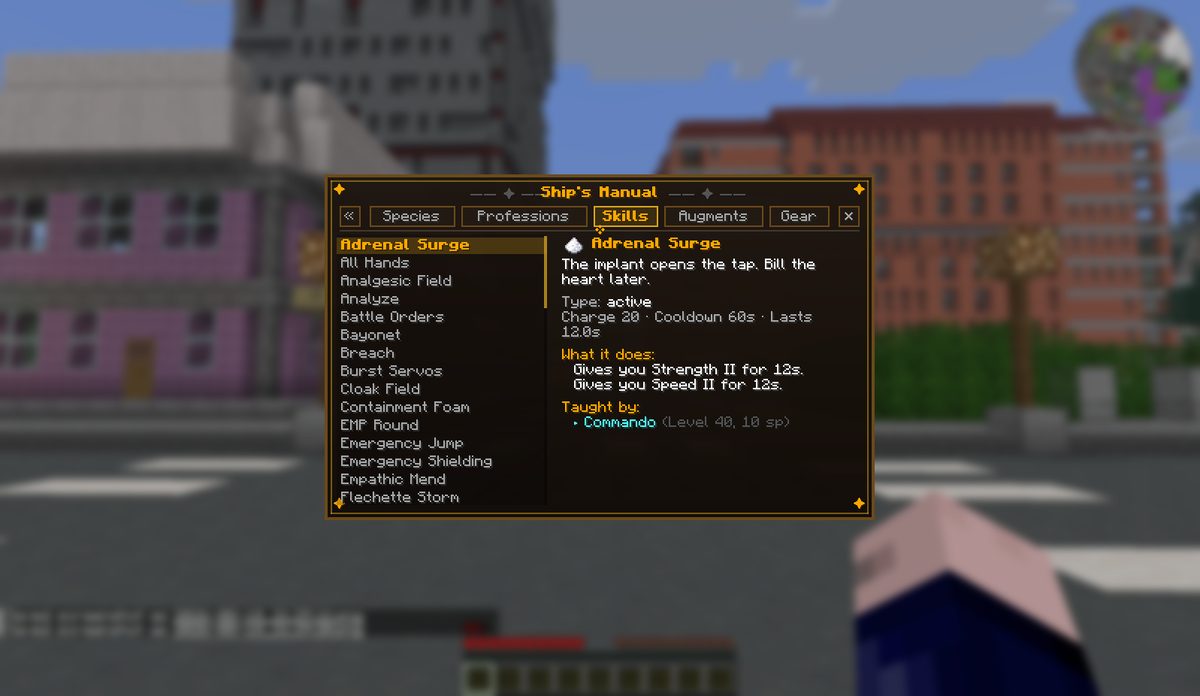 Skills that read as hardware rather than magic.