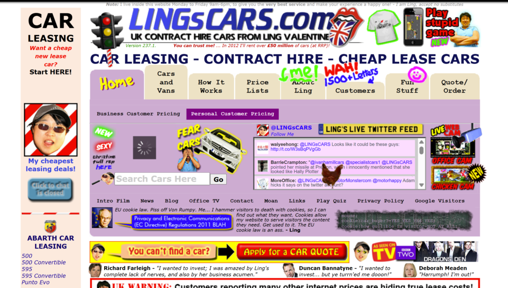 Sites don’t have to look good to work…